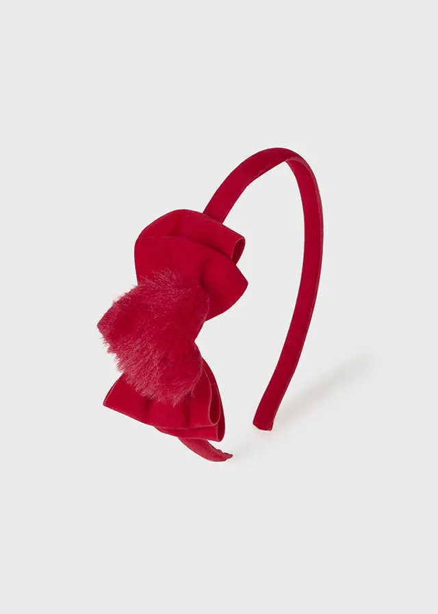 10546- Headband for baby girl - Red