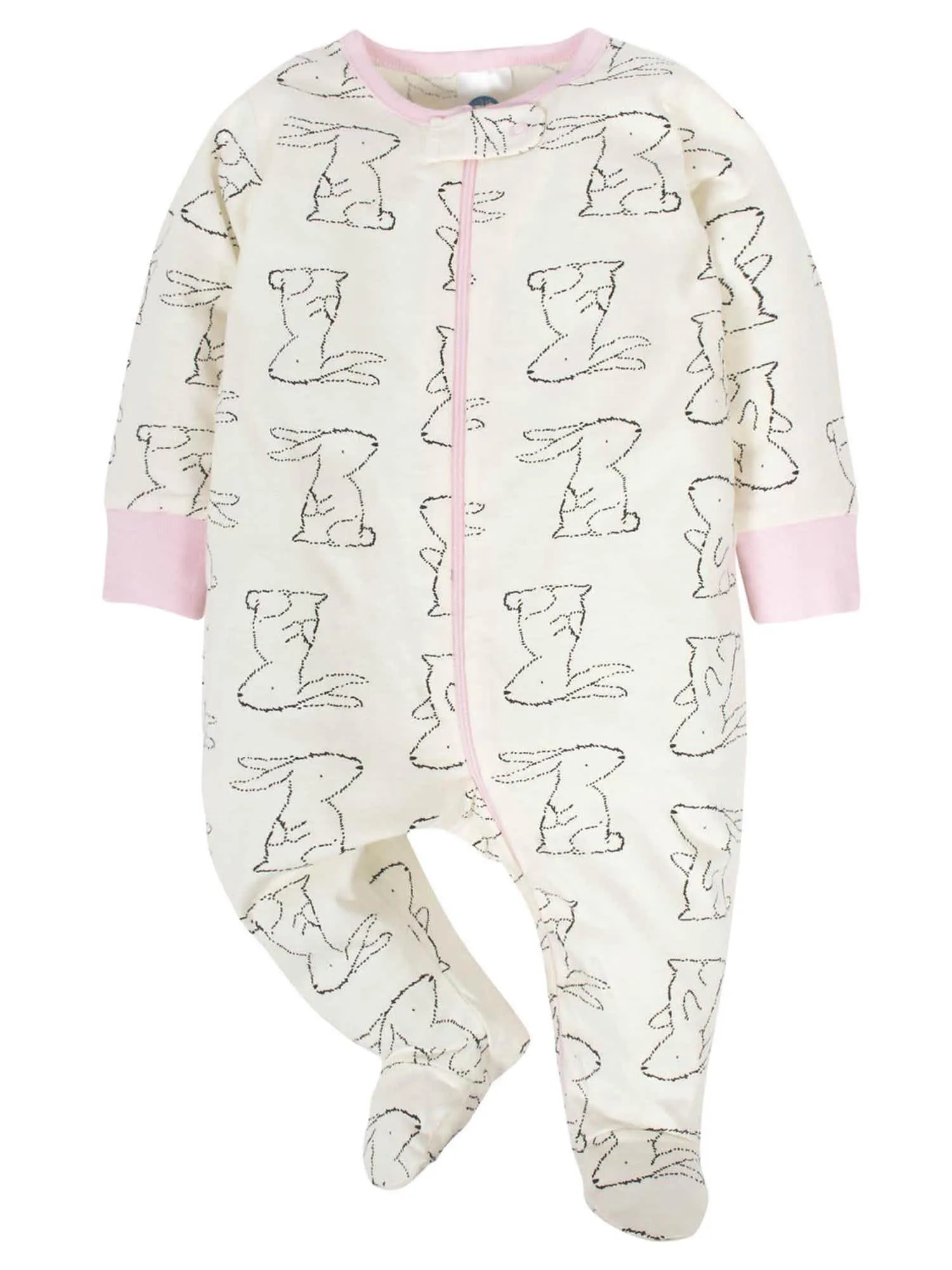 18-Piece Baby Girls Bunny Sleep 'N Play, Onesies® Bodysuit, and Burpcloth Set