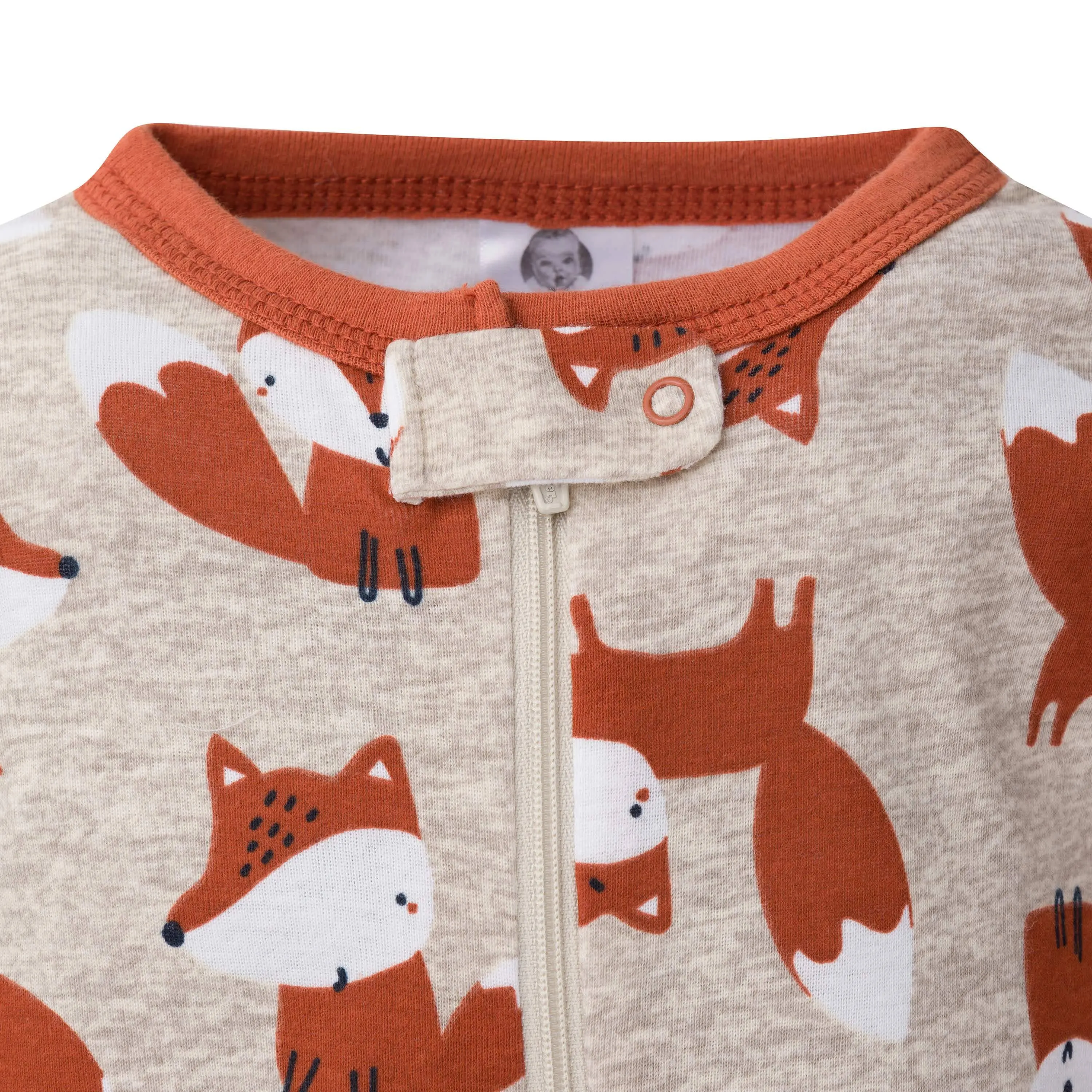 2-Pack Baby & Toddler Boys Fox Snug Fit Footed Cotton Pajamas