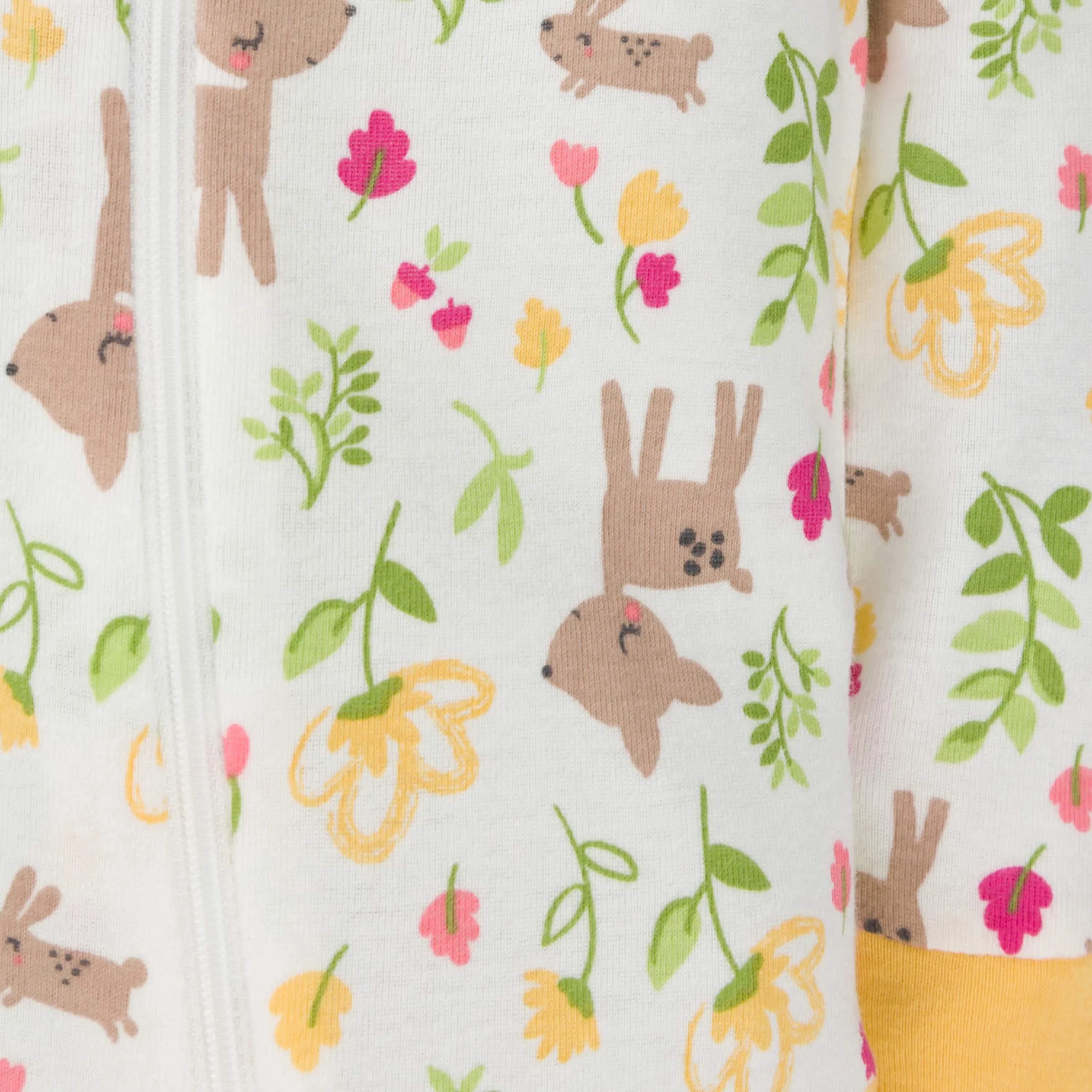 2-Pack Baby & Toddler Girls Deer Snug Fit Footed Cotton Pajamas