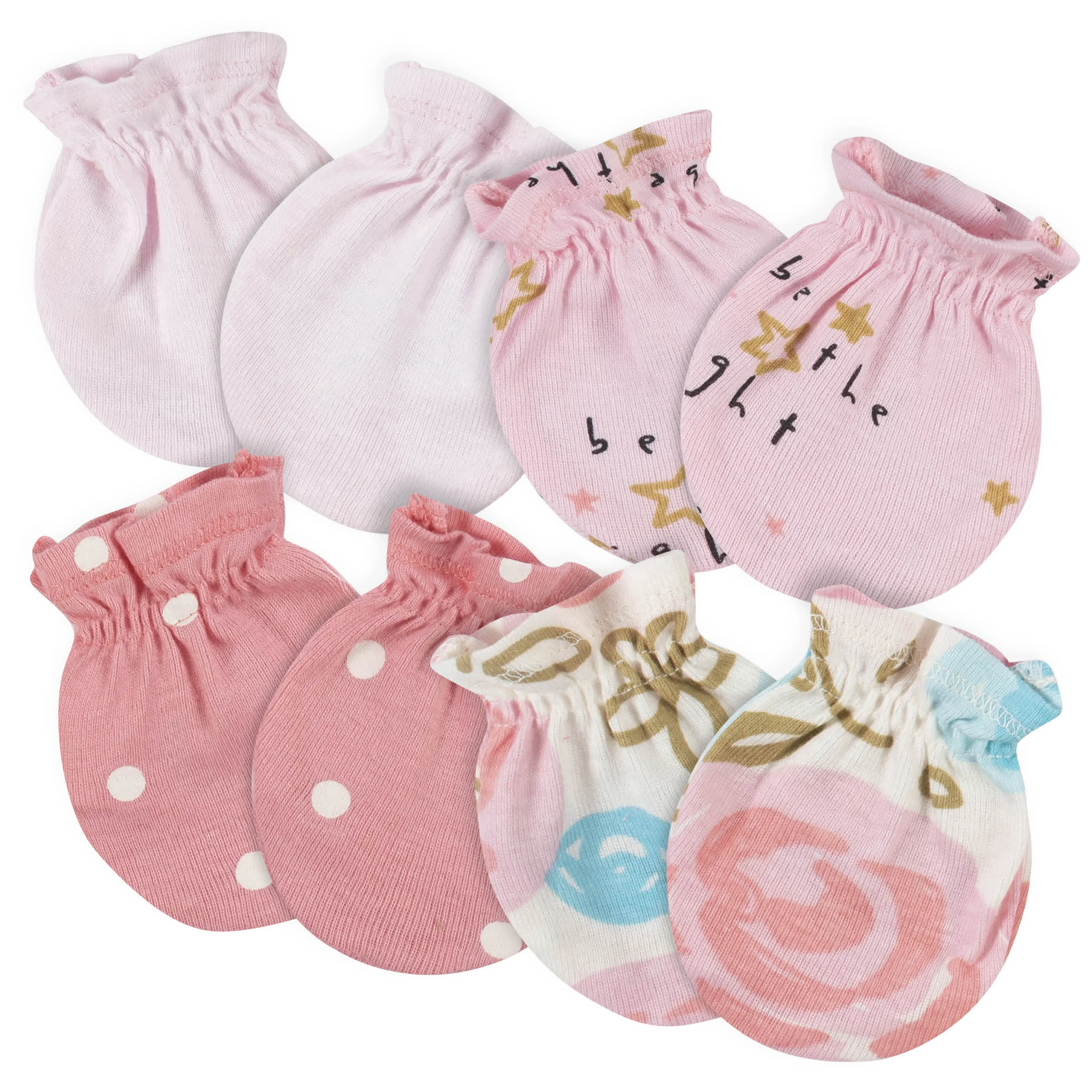 21-Piece Baby Girls Princess Terry Bib, Burpcloth, Mittens, Cap and Bootie Sock Set