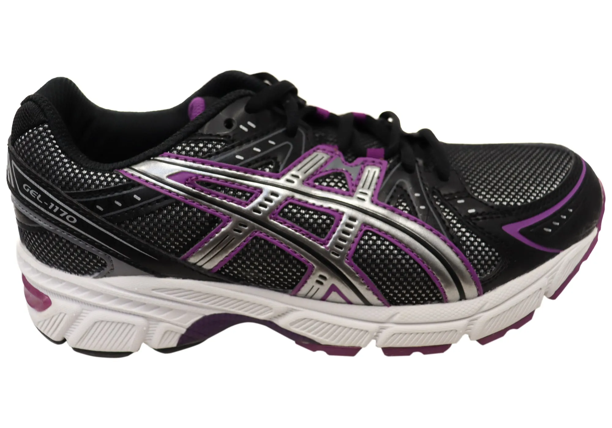 Asics Gel 1170 Girls Older Kids Comfortable Lace Up Shoes