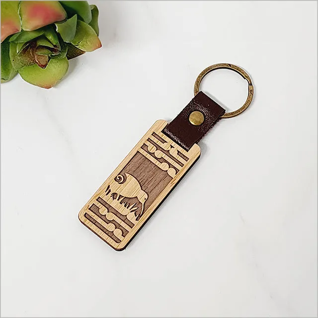 Bamboo Keyring