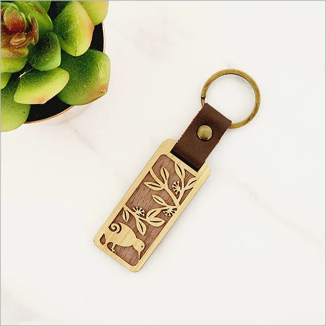 Bamboo Keyring