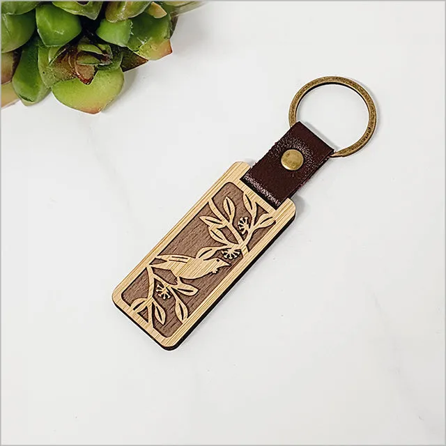 Bamboo Keyring