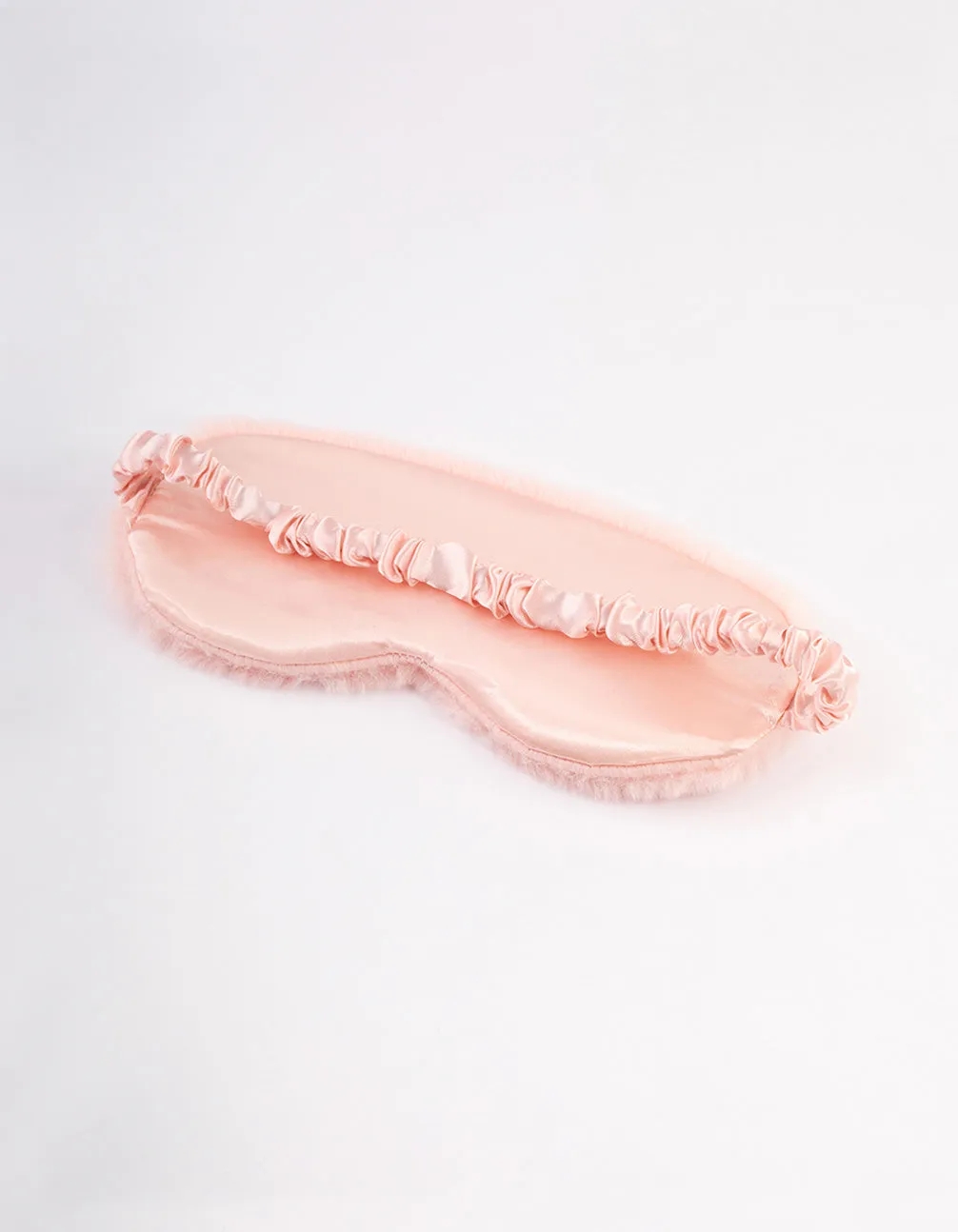 Blush Fluffy Eye Mask