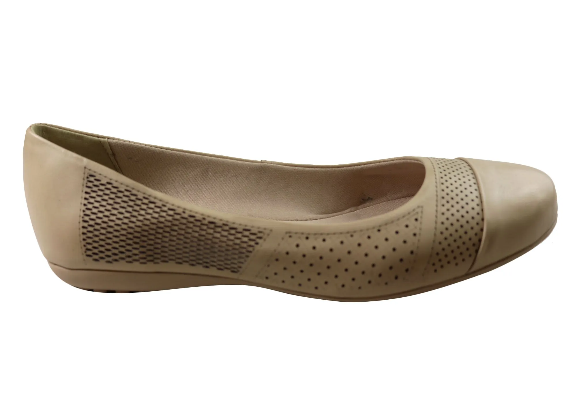 Bottero Torie Womens Comfortable Leather Flats Made In Brazil