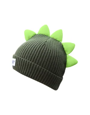 BOYS 2-6X KNIT TOQUE W. DINO SPIKES