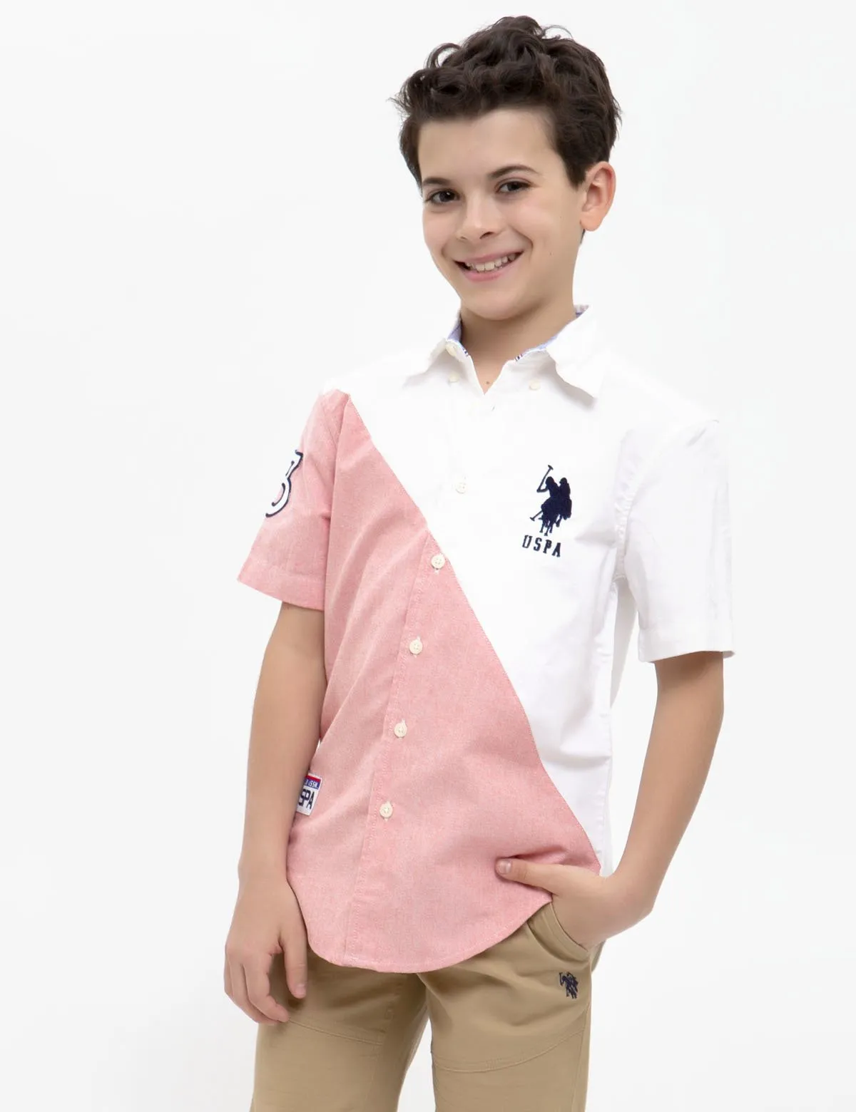 BOYS SHORT SLEEVE OXFORD SHIRT