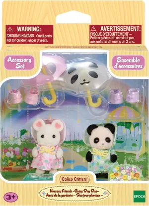 Calico Critters Nursery Friends Rainy Day Duo