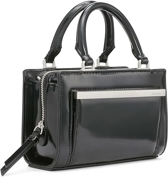 Calvin Klein Astrid Mini 3-Compartment Organizational Shoulder Bag, Black