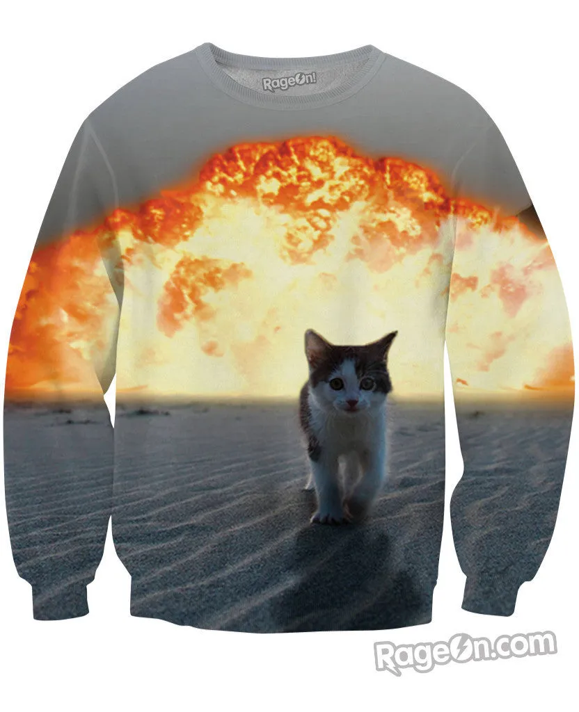 Cat Explosion Crewneck Sweatshirt