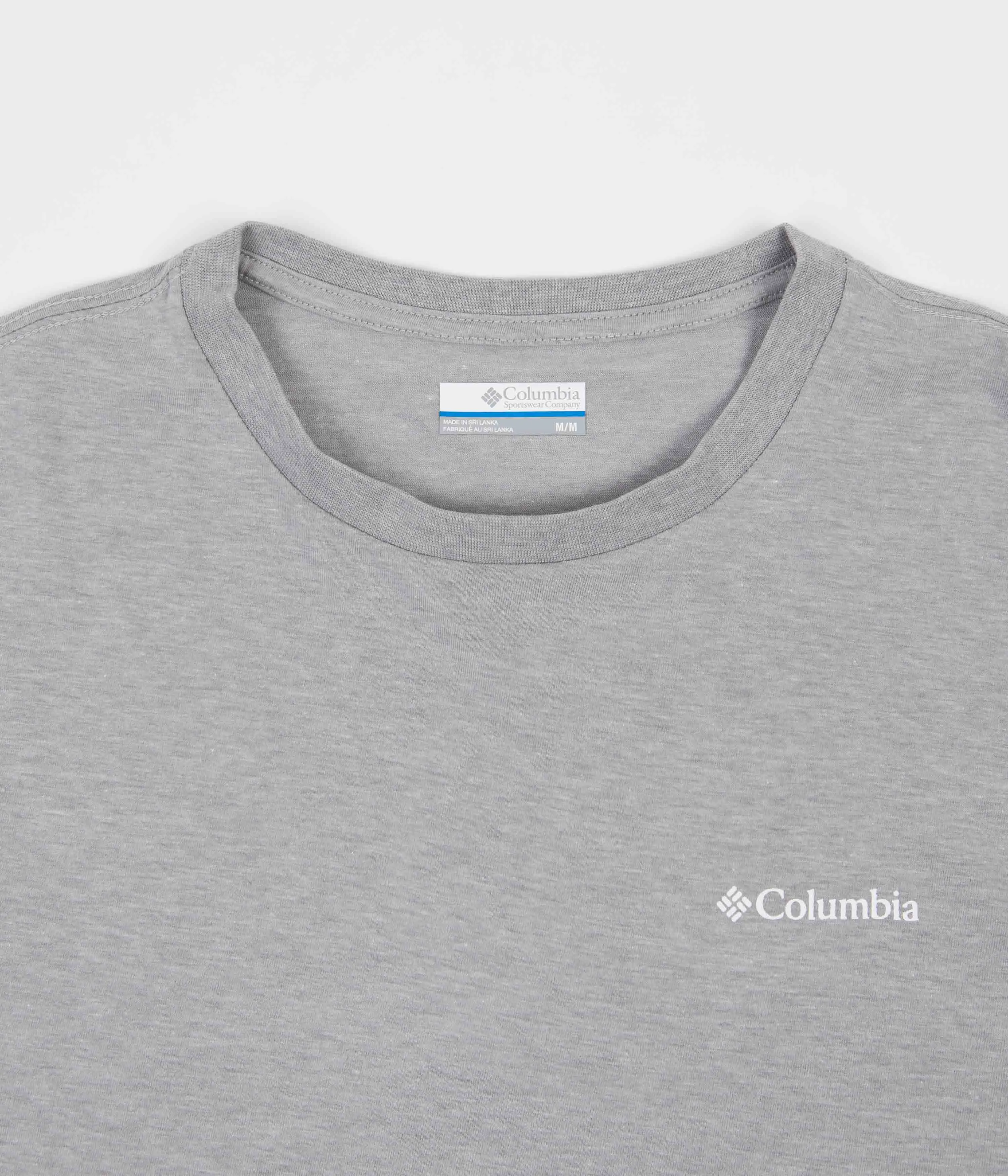 Columbia North Cascades Long Sleeve T-Shirt - Columbia Grey Heather / White