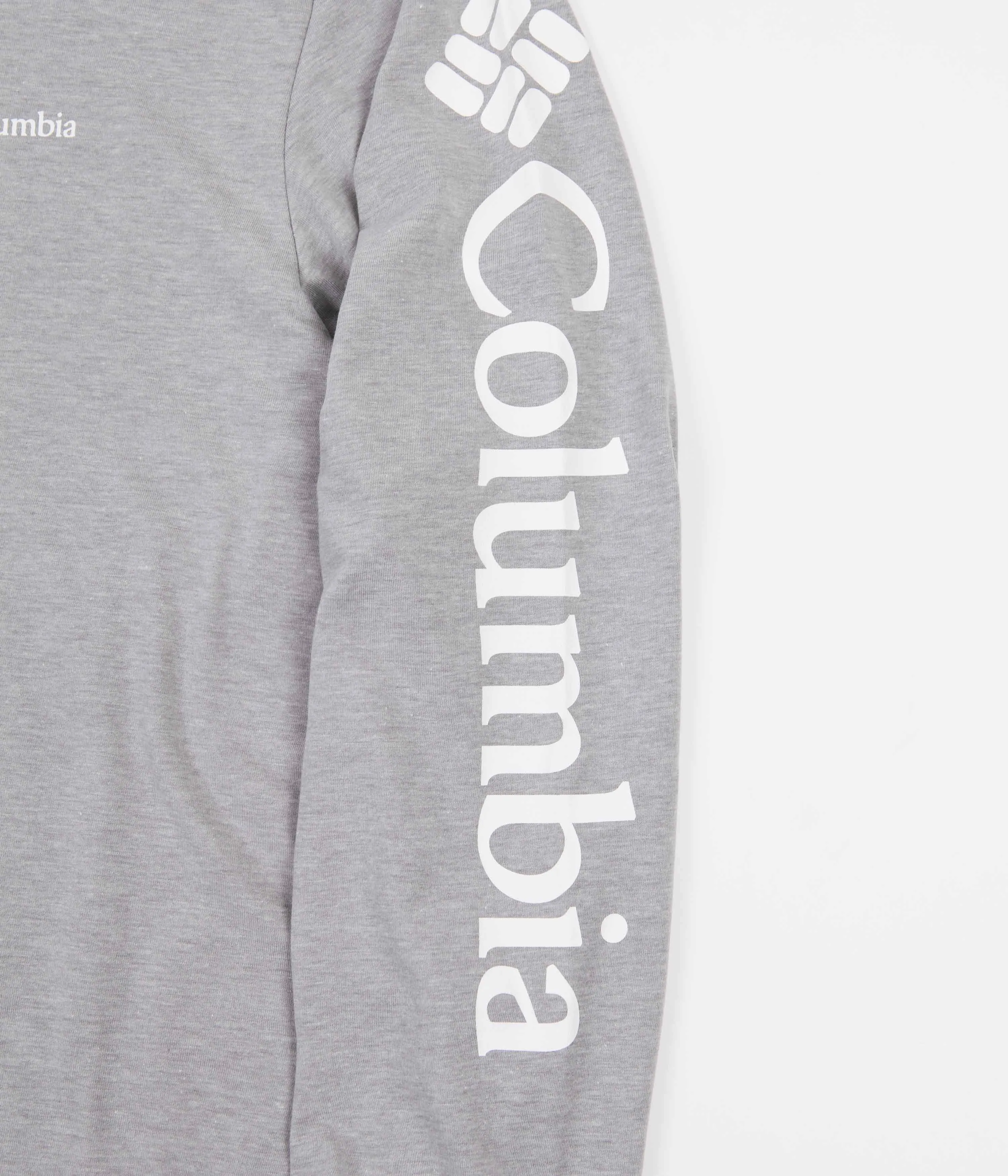 Columbia North Cascades Long Sleeve T-Shirt - Columbia Grey Heather / White