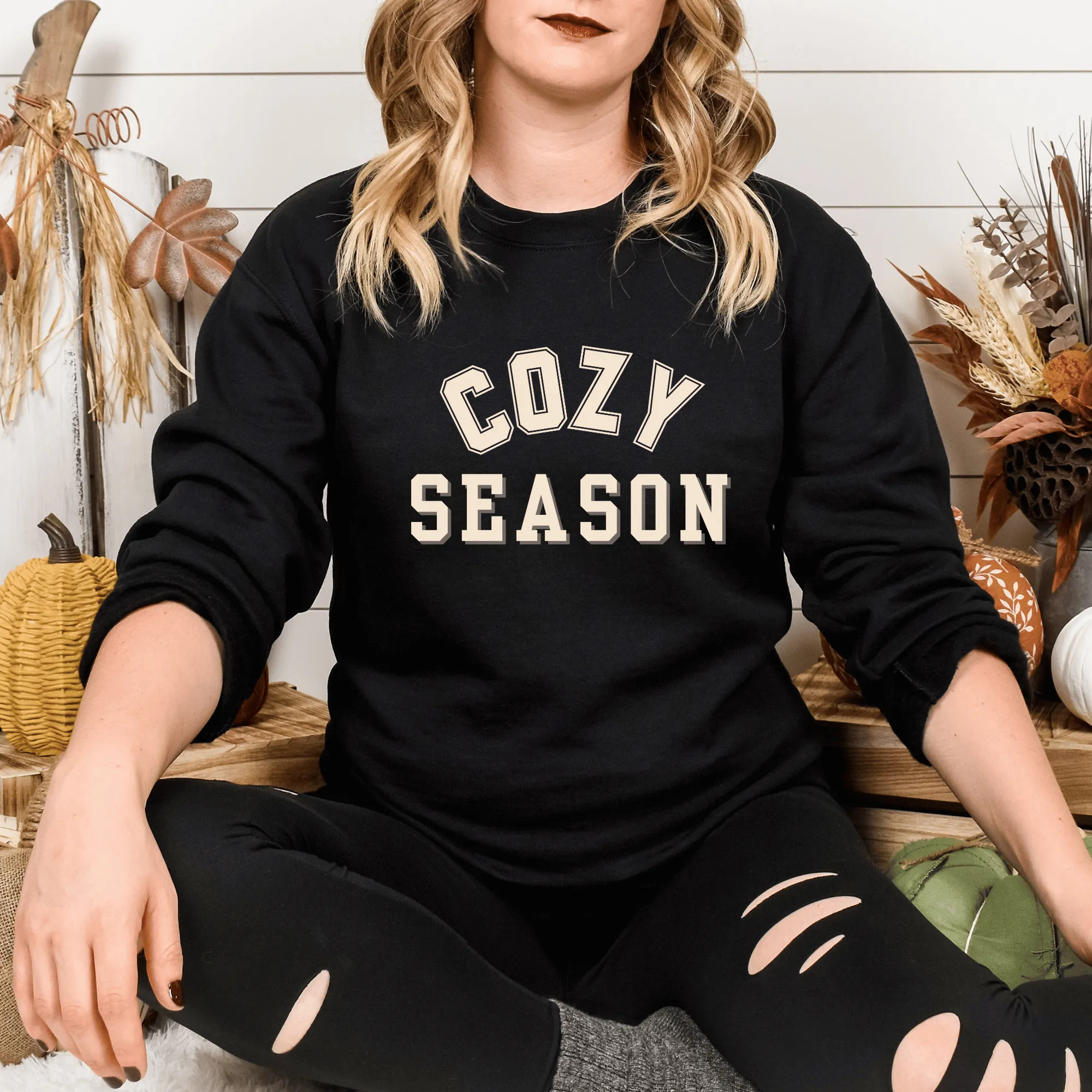 Cozy Season Crewneck Sweatshirt for Fall