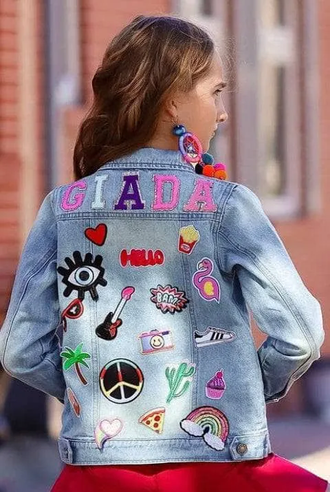 Customizable Patch Denim Jacket