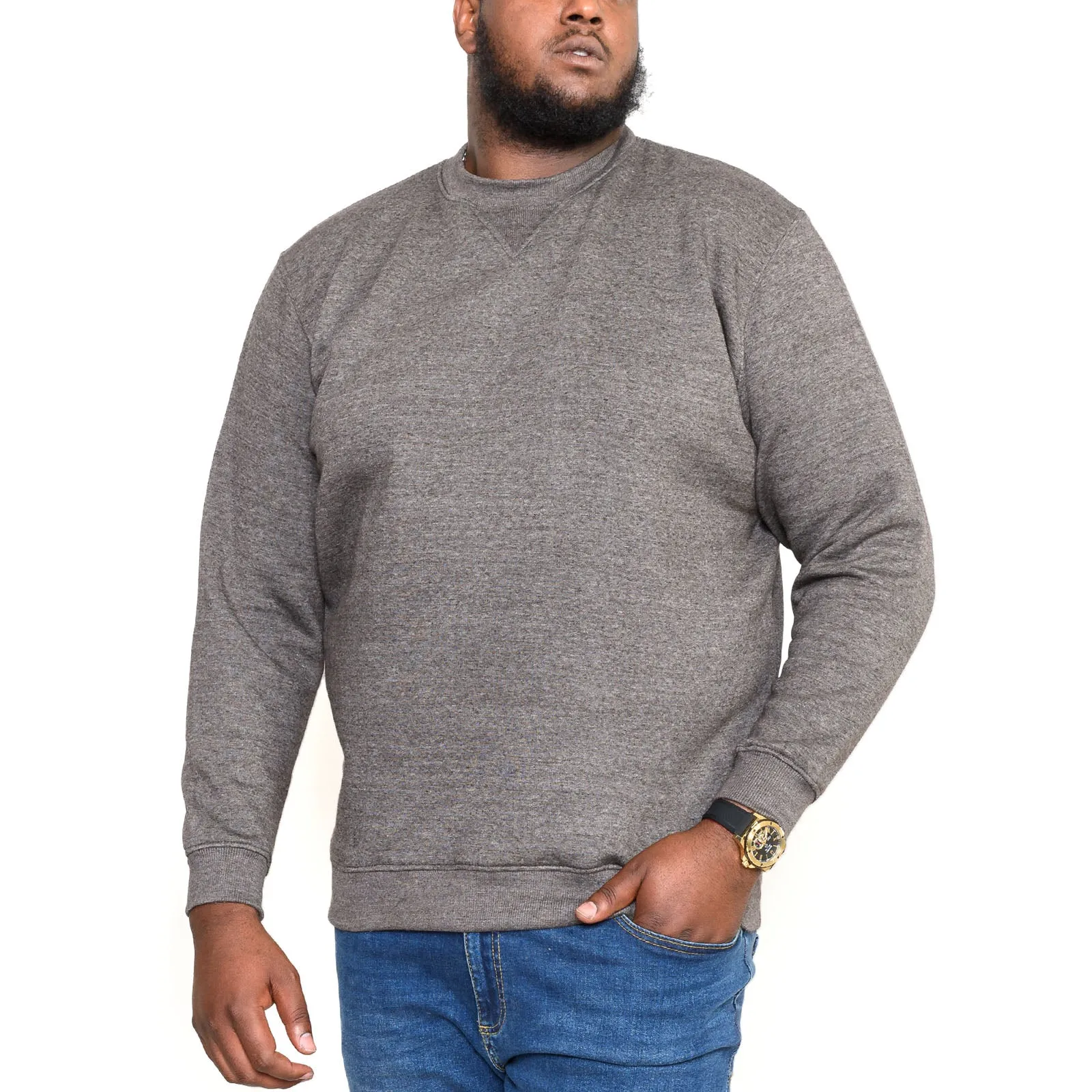 D555 Rockford Mens Big & Tall Crew Neck Sweatshirt