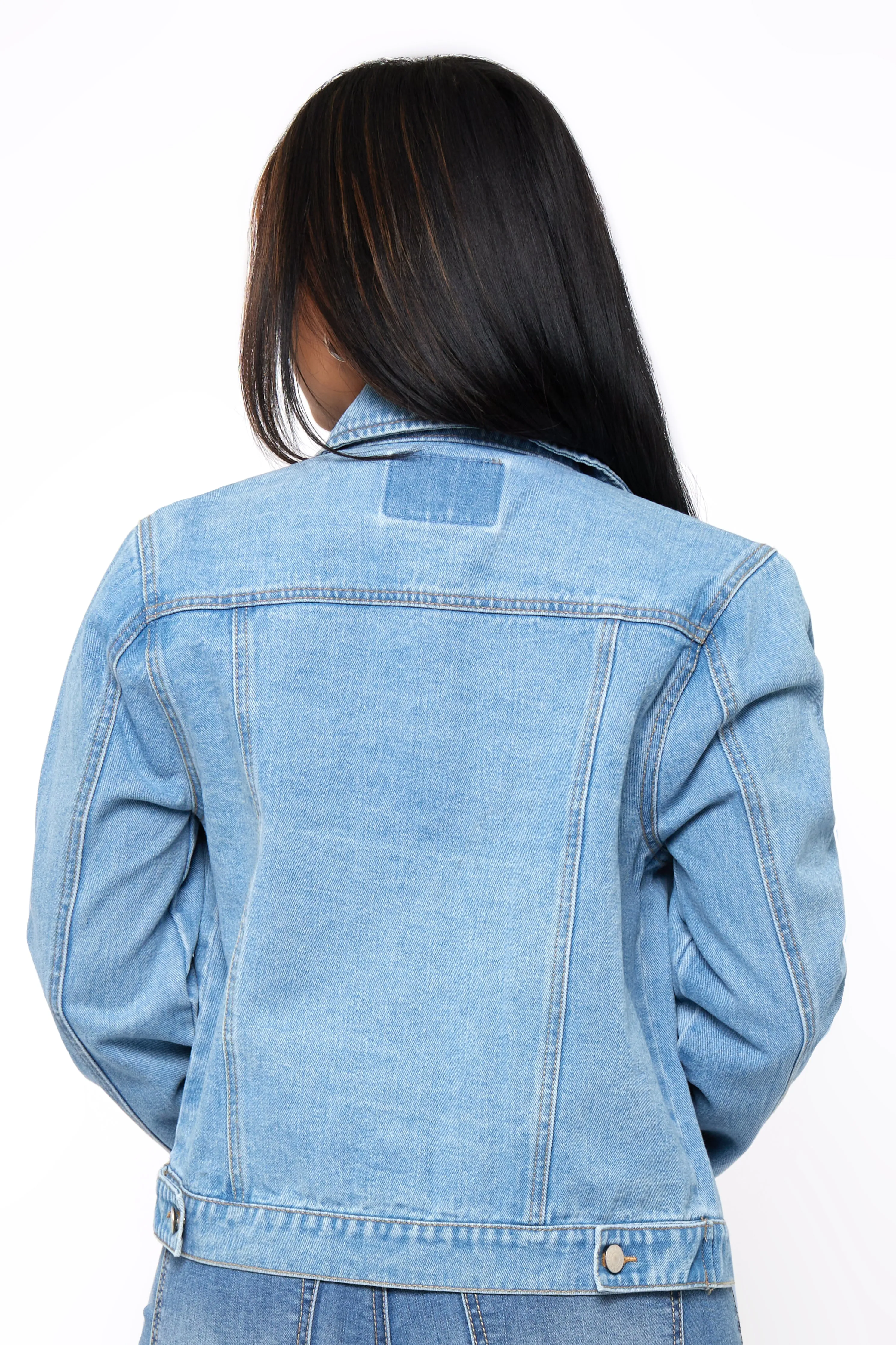 Denim Jacket with Patch Pockets