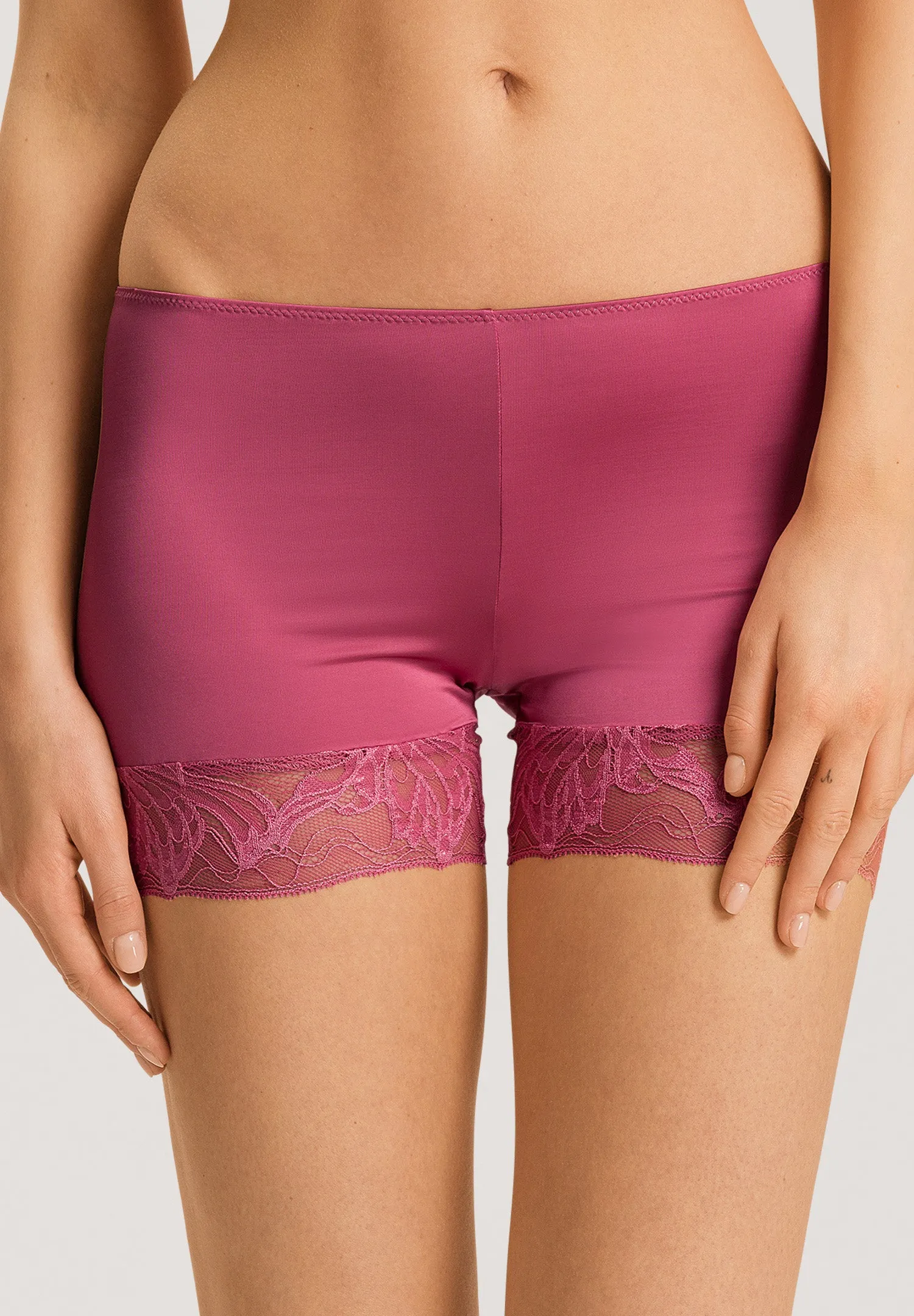 Eva Lace-Trim Boyleg | Rose Wine 70918-2414