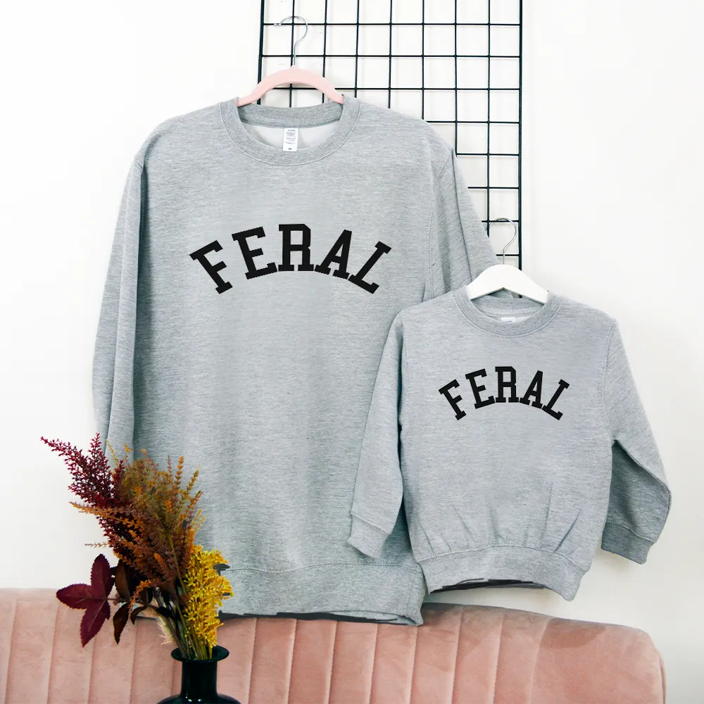 Feral College Matching Mum & Kids Sweatshirts