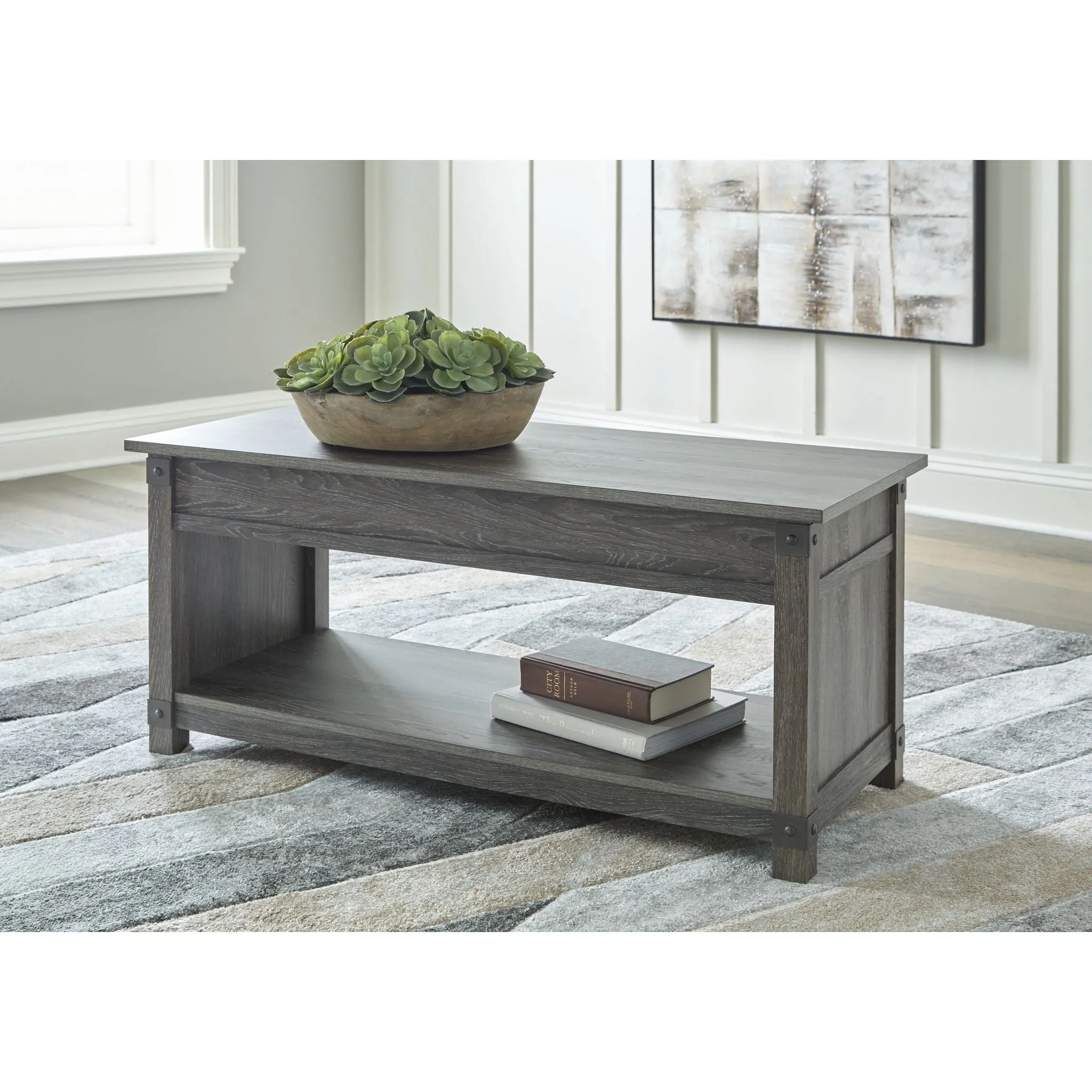 Freedan Rect Lift Top Coffee Table