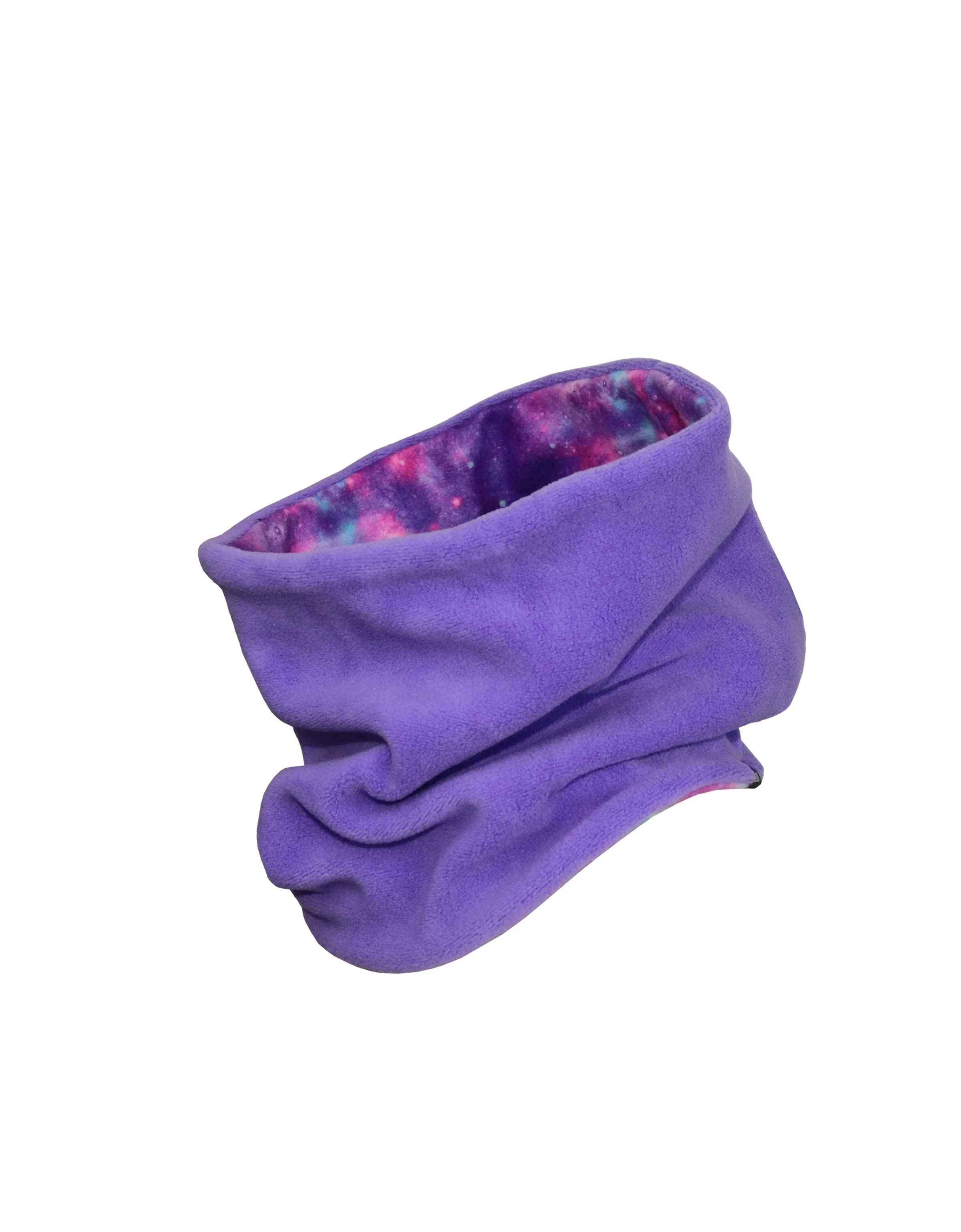 GIRLS PRINTED REVERSIBLE FLEECE NECK WARMER