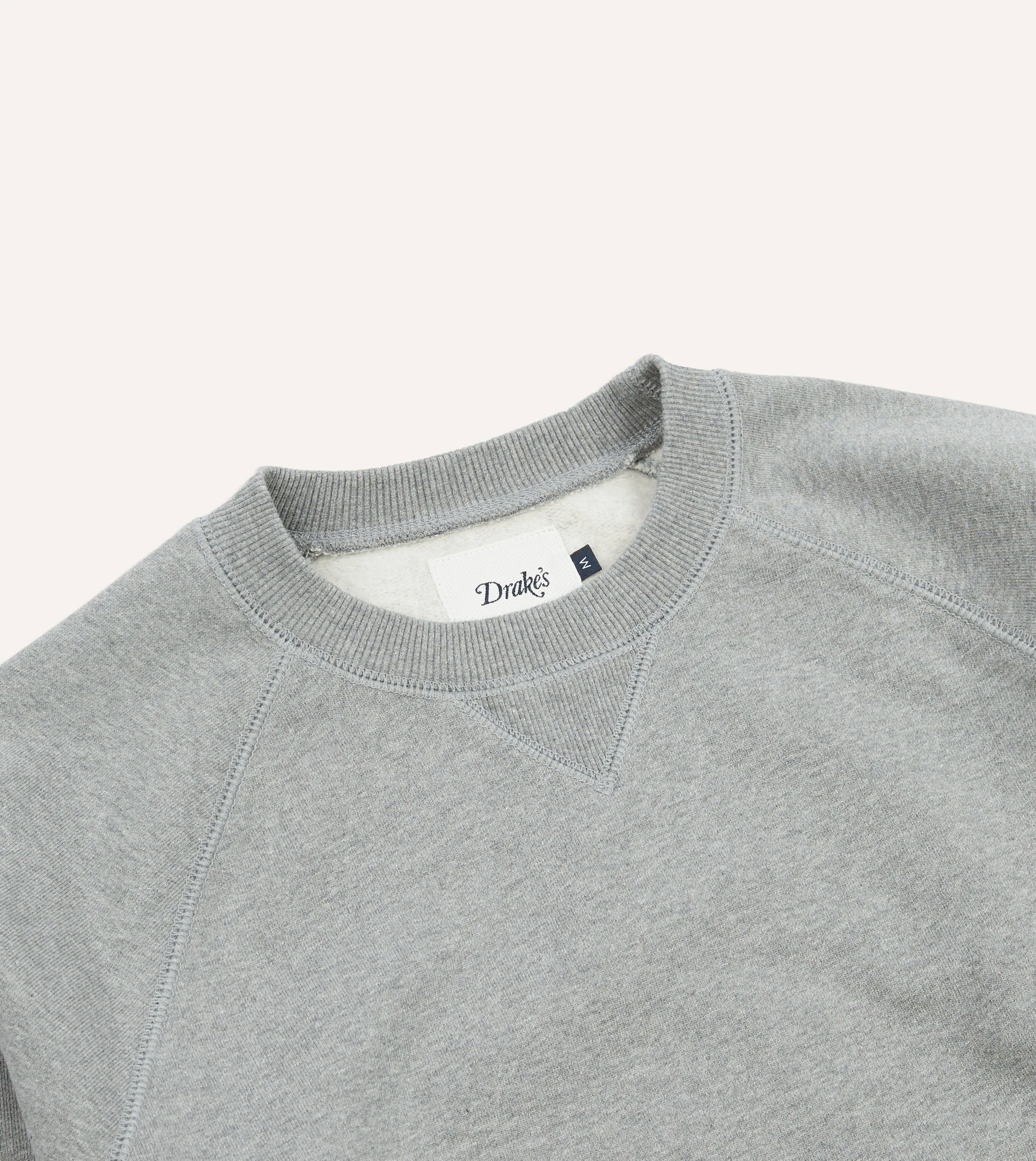 Grey Brushed Cotton Jersey Sweatshirt