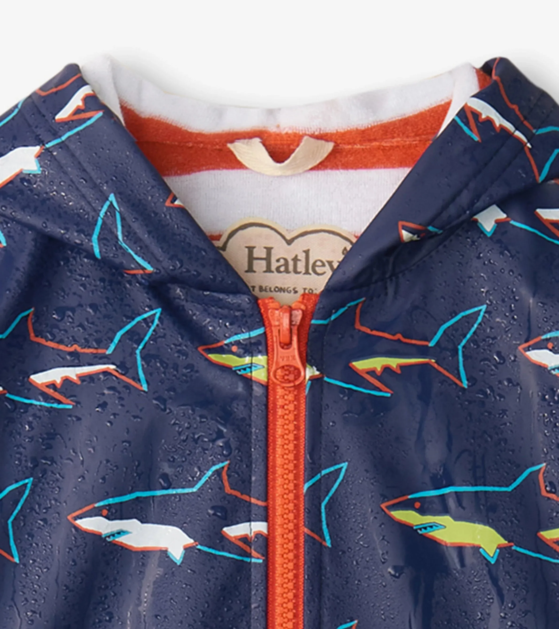 Hatley - Raincoat, Colour change sharks