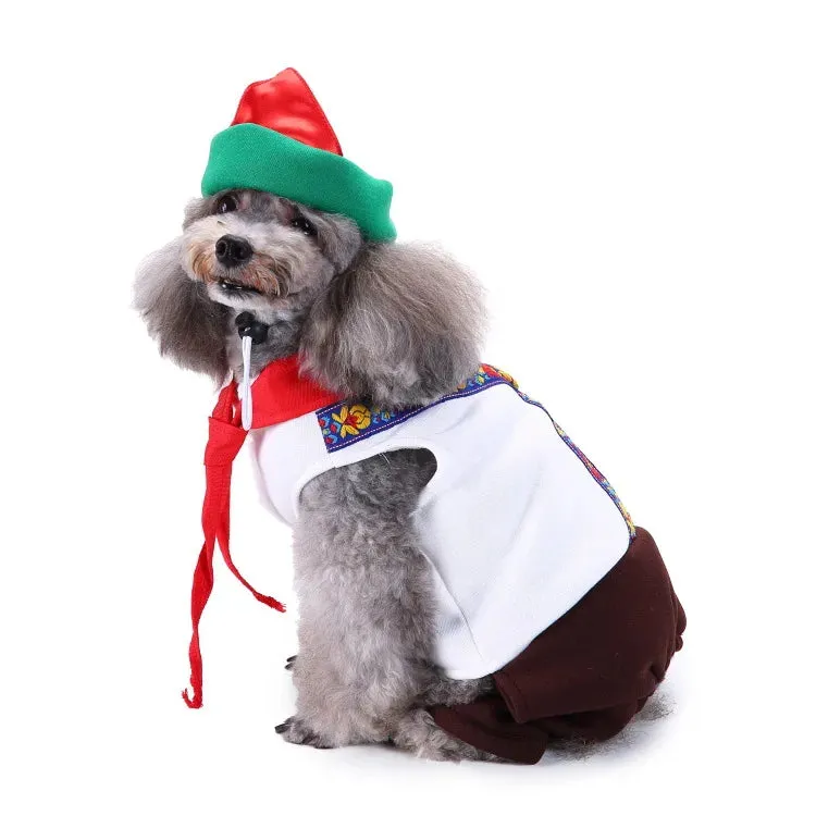 Independence Day Dog Costume - Funny Flag Pet Clothing