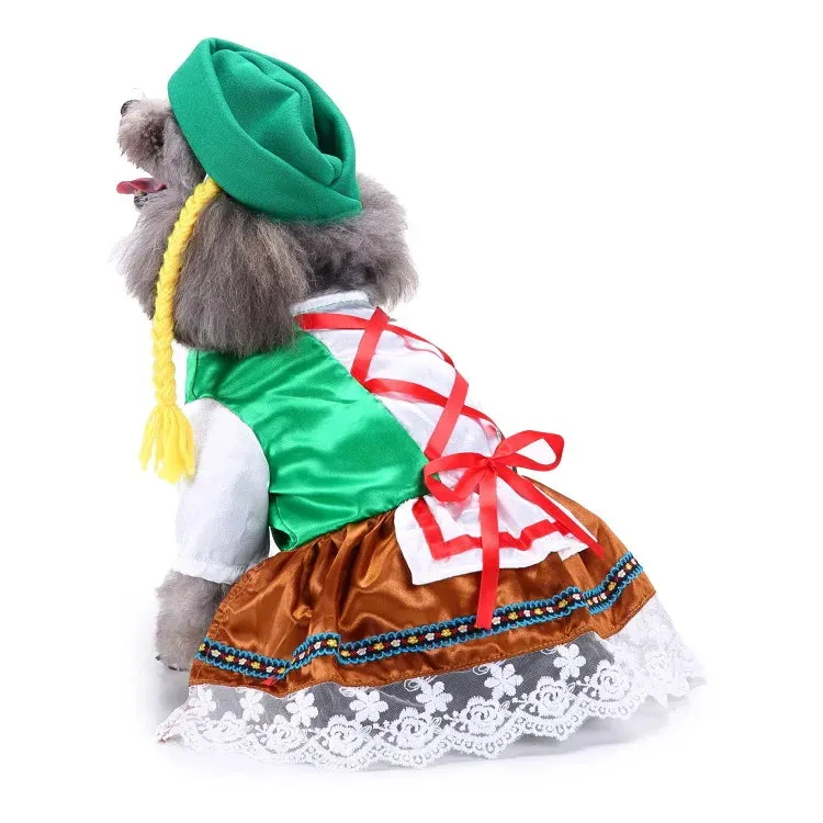 Independence Day Dog Costume - Funny Flag Pet Clothing