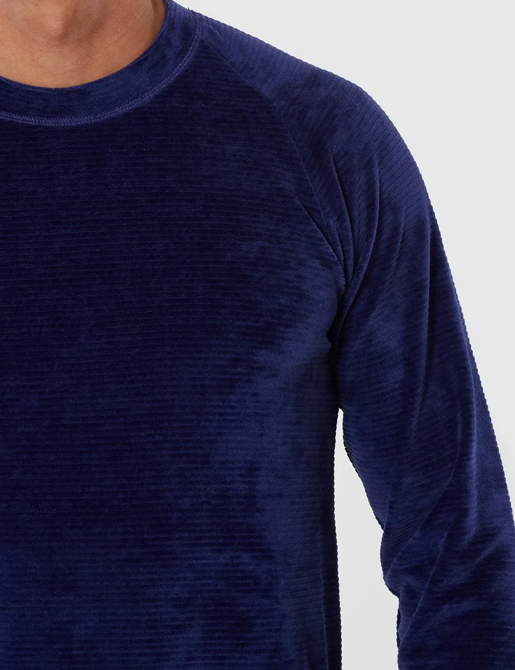 La Paz Cunha Velour Striped Sweatshirt - Blue