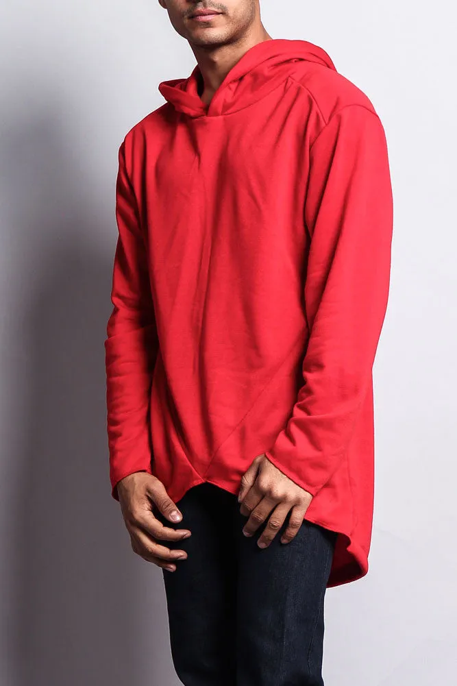 Long Length Fishtail Pullover Hoodie