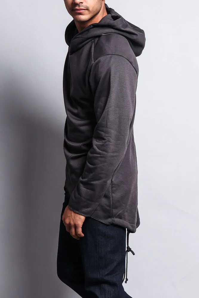 Long Length Fishtail Pullover Hoodie