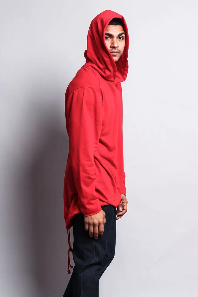 Long Length Fishtail Pullover Hoodie