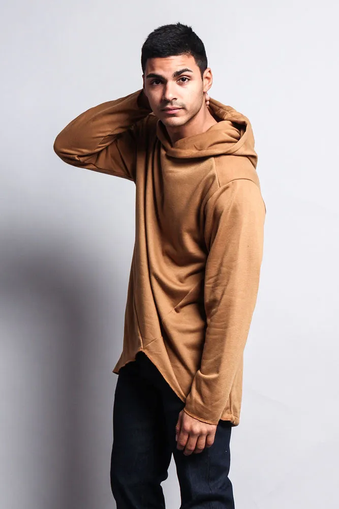 Long Length Fishtail Pullover Hoodie