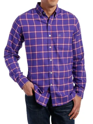 Mens 100% Cotton Flannel Shirt - Regular Fit