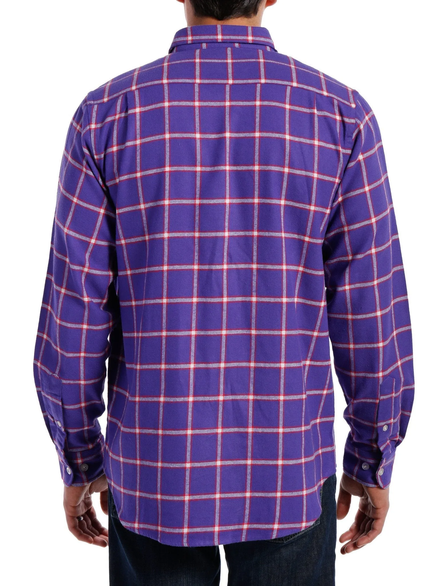 Mens 100% Cotton Flannel Shirt - Regular Fit