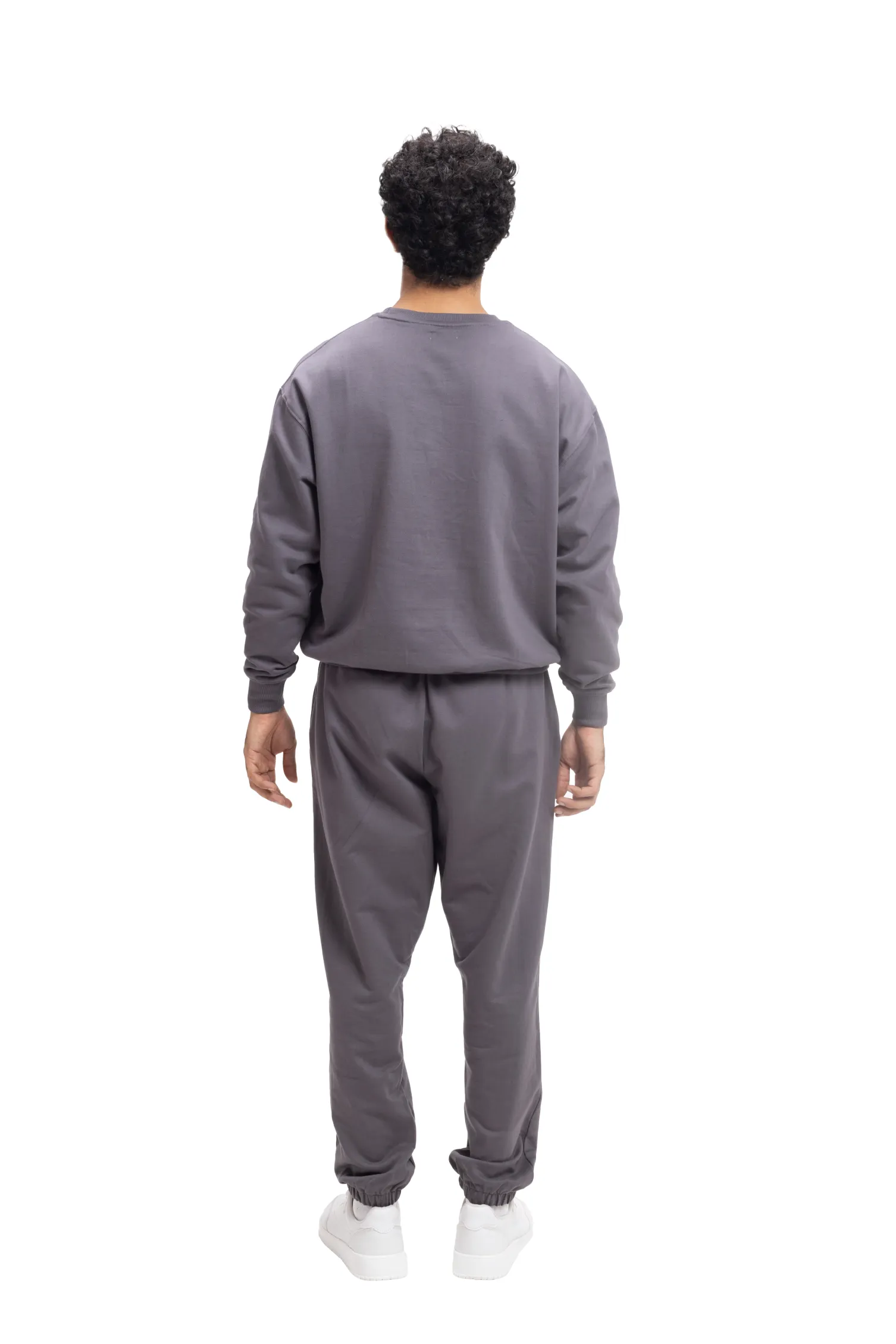 Organic Cotton Unisex Sweatshirt   Straight Sweatpants - Set