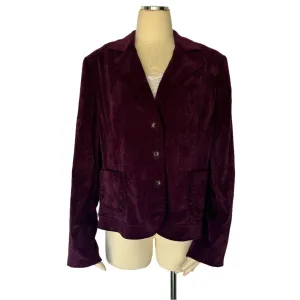 Purple Crushed Velvet 1990's Blazer