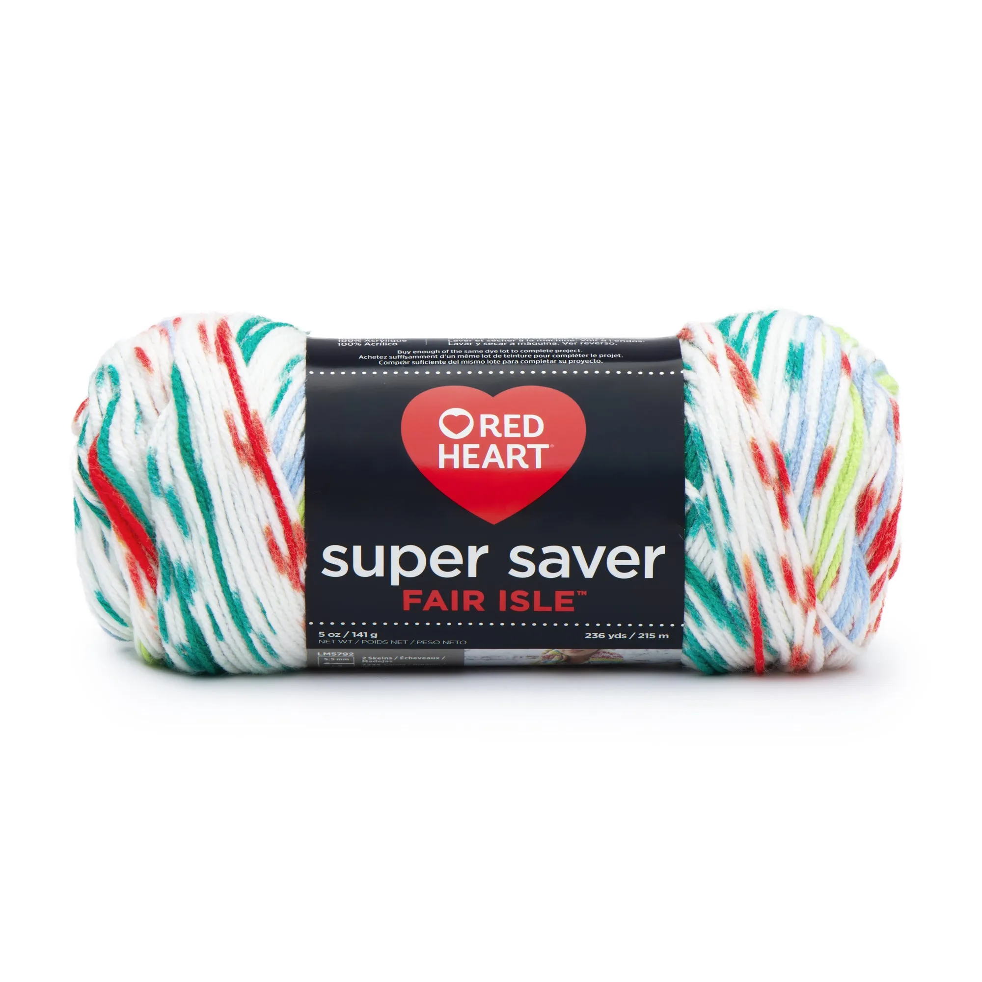 Red Heart Super Saver Fair Isle Yarn - Discontinued shades