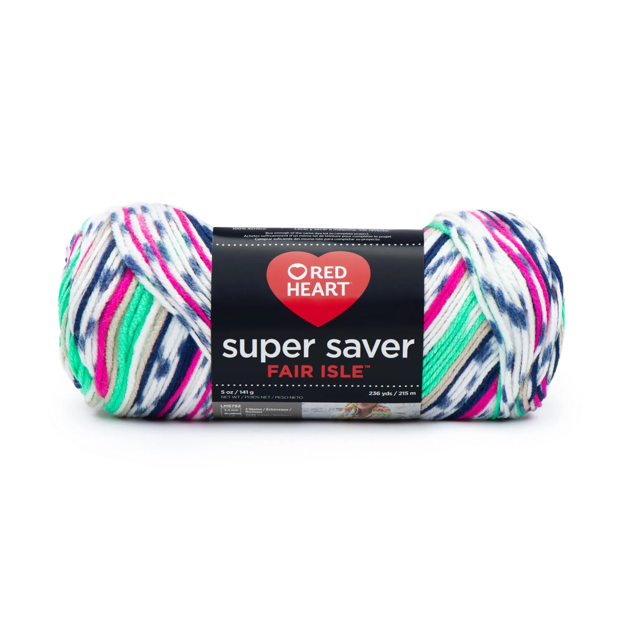 Red Heart Super Saver Fair Isle Yarn - Discontinued shades