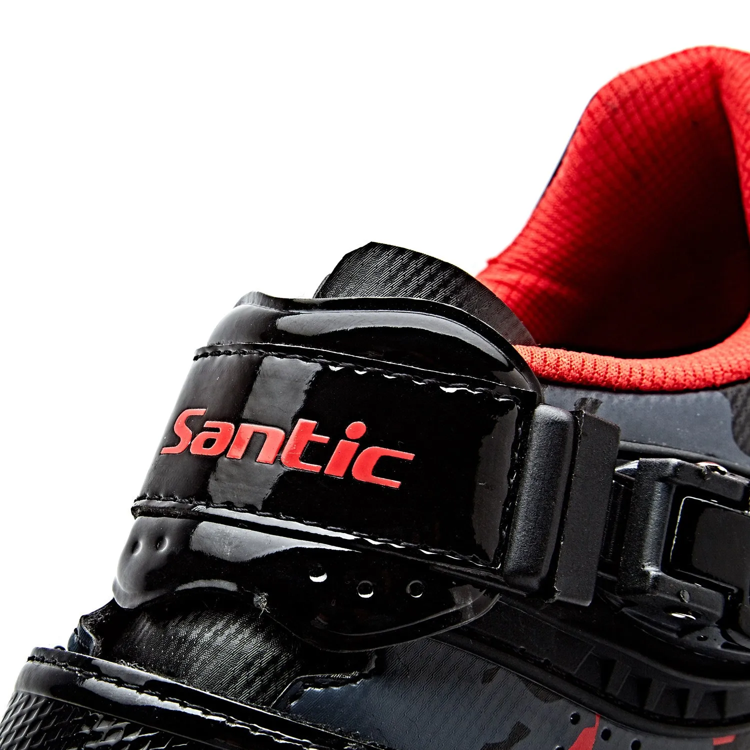 Mens Santic Davee Red Performance Road Cycling Shoes