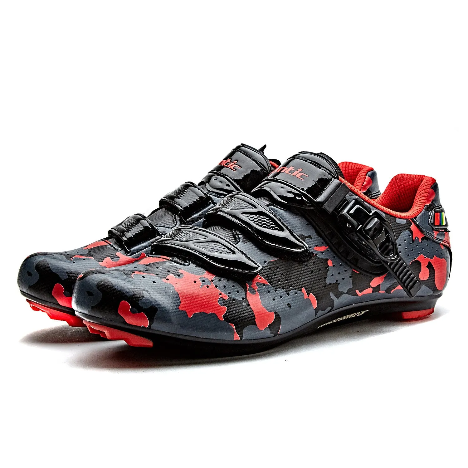 Santic Davee Red Men Road Cycling Shoes