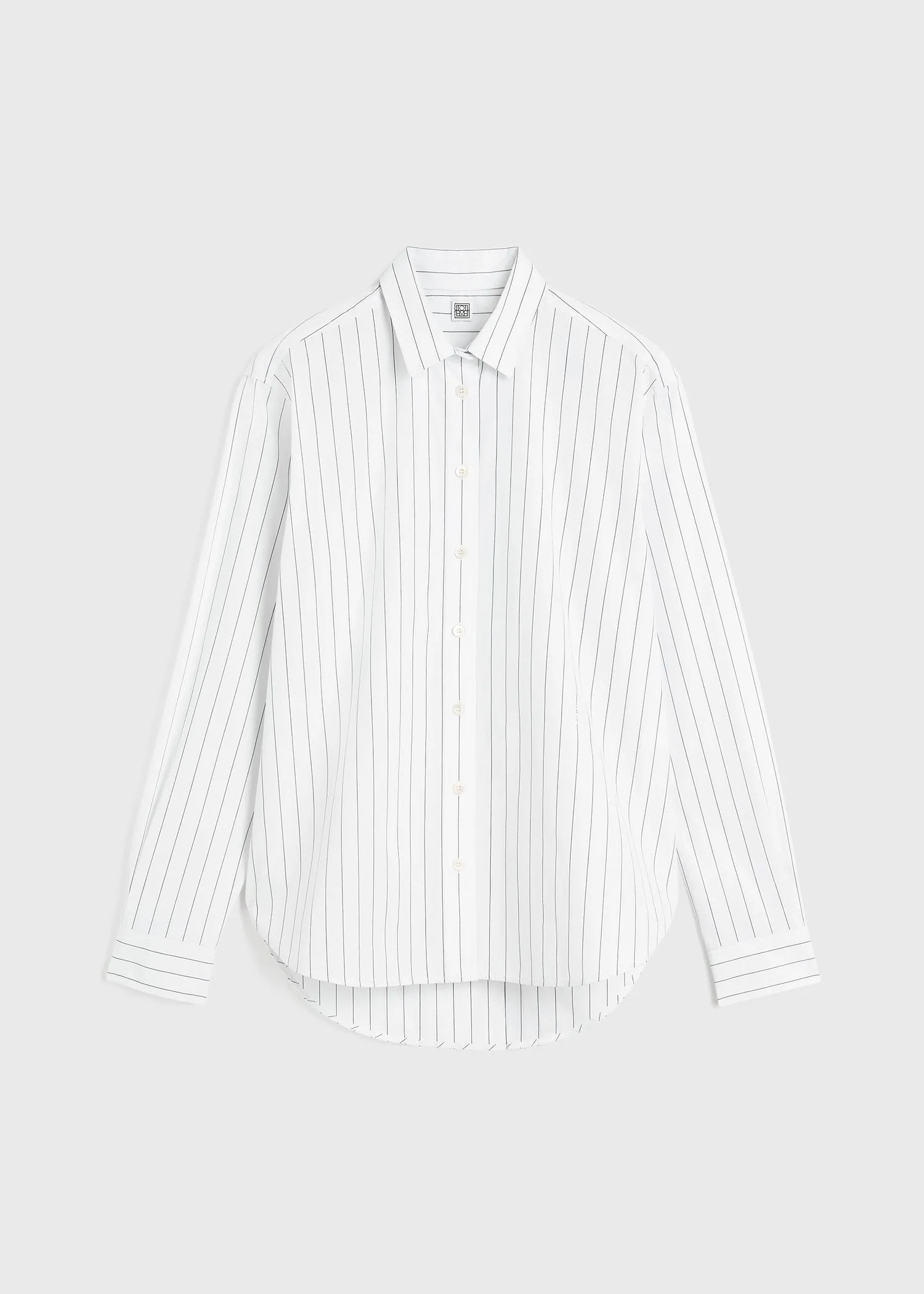 Signature cotton shirt white/black