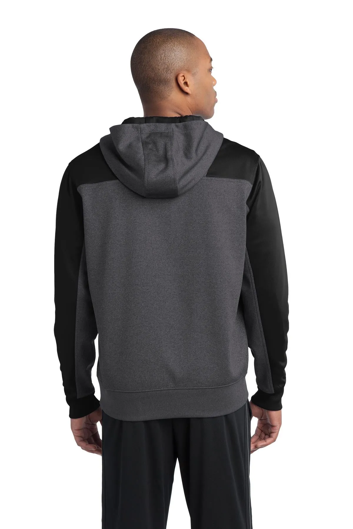 Sport-Tek®  Tech Fleece Colorblock 1/4-Zip Hooded Sweatshirt. ST249