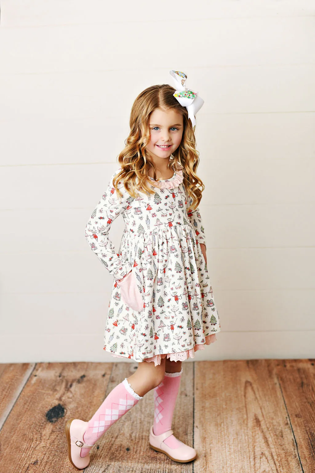 Swoon Baby Eyelet Trim Pocket Dress