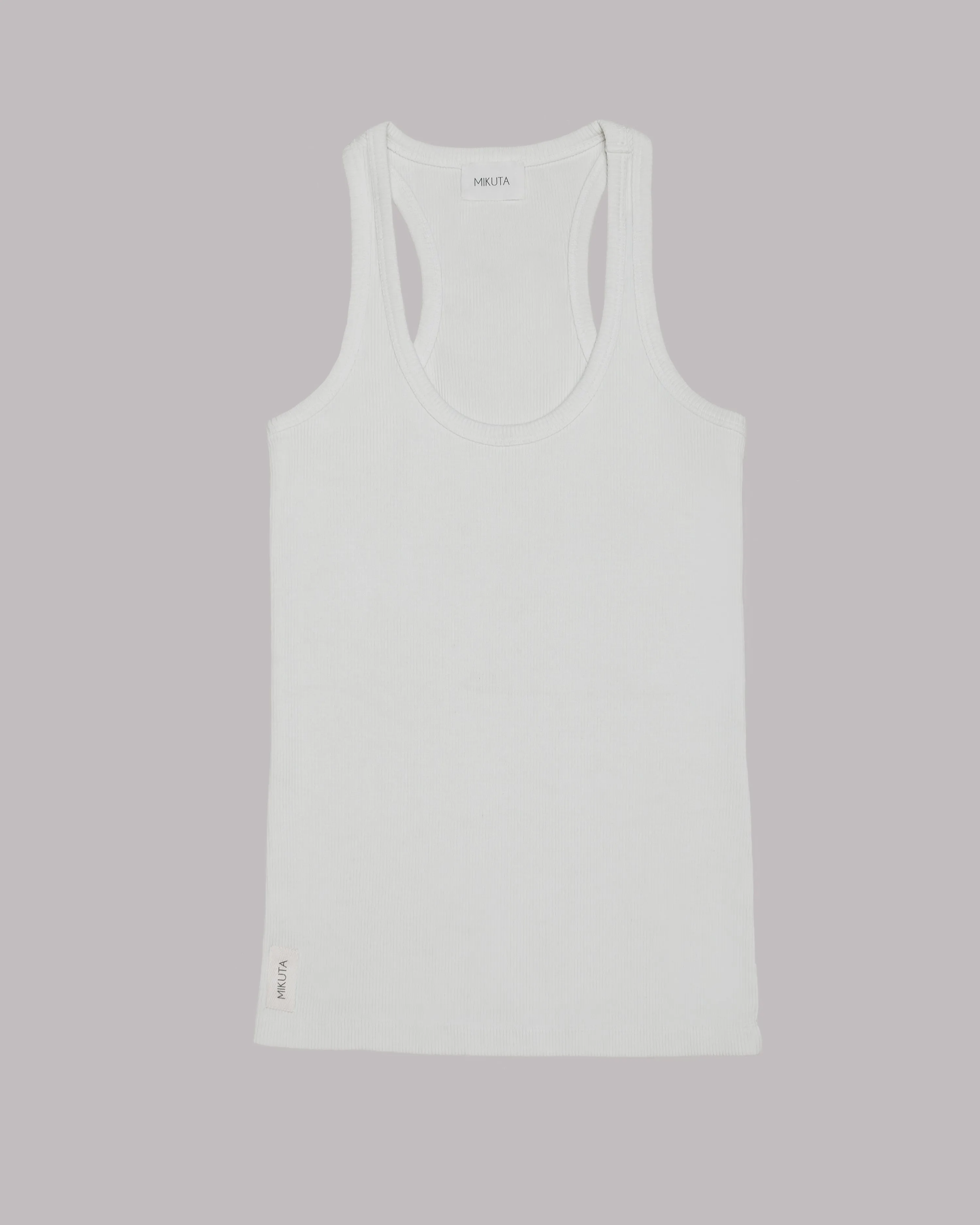 The Off White Ribbed Tank Top