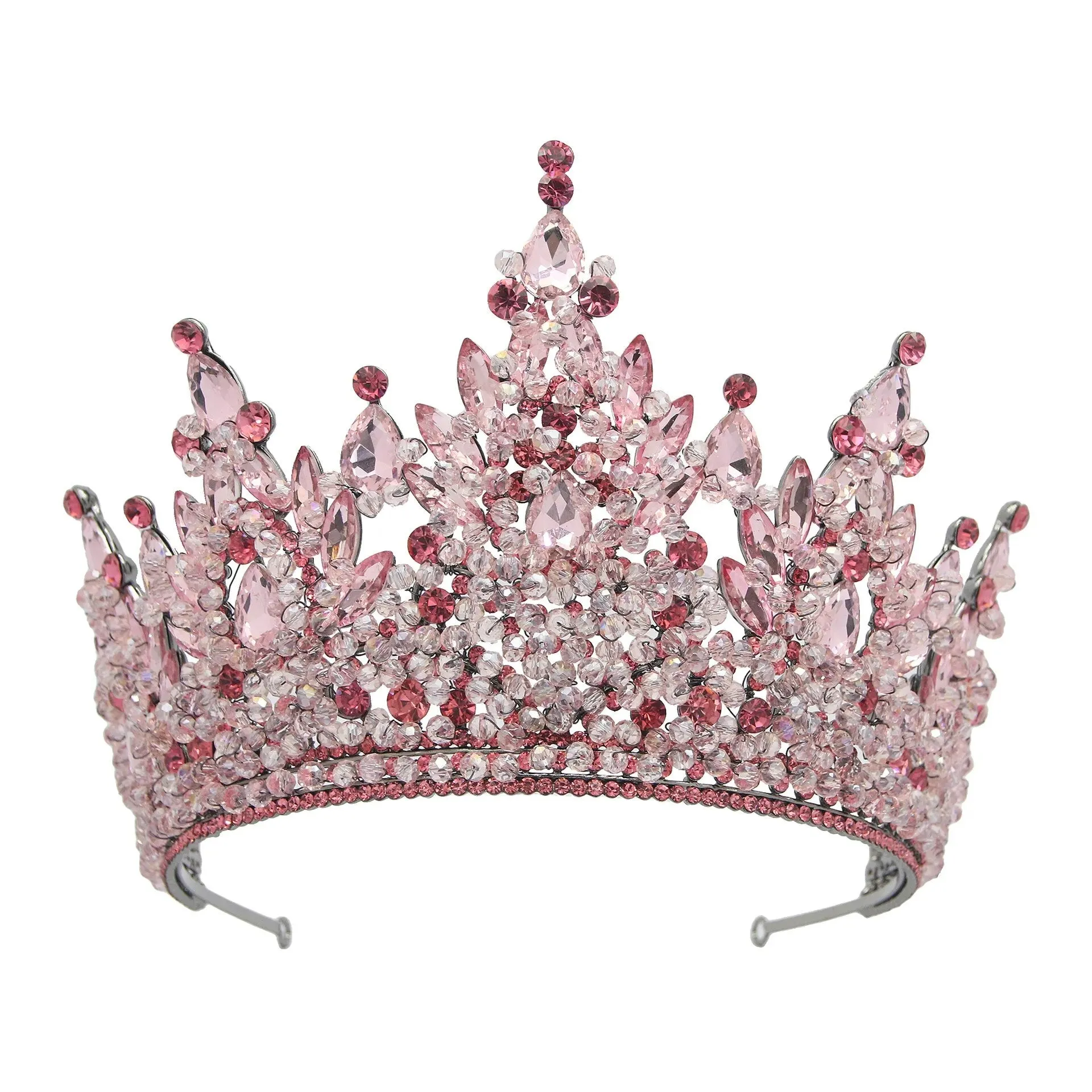 Trendy Crystal Luxury Pageant Crown Hair Accessories