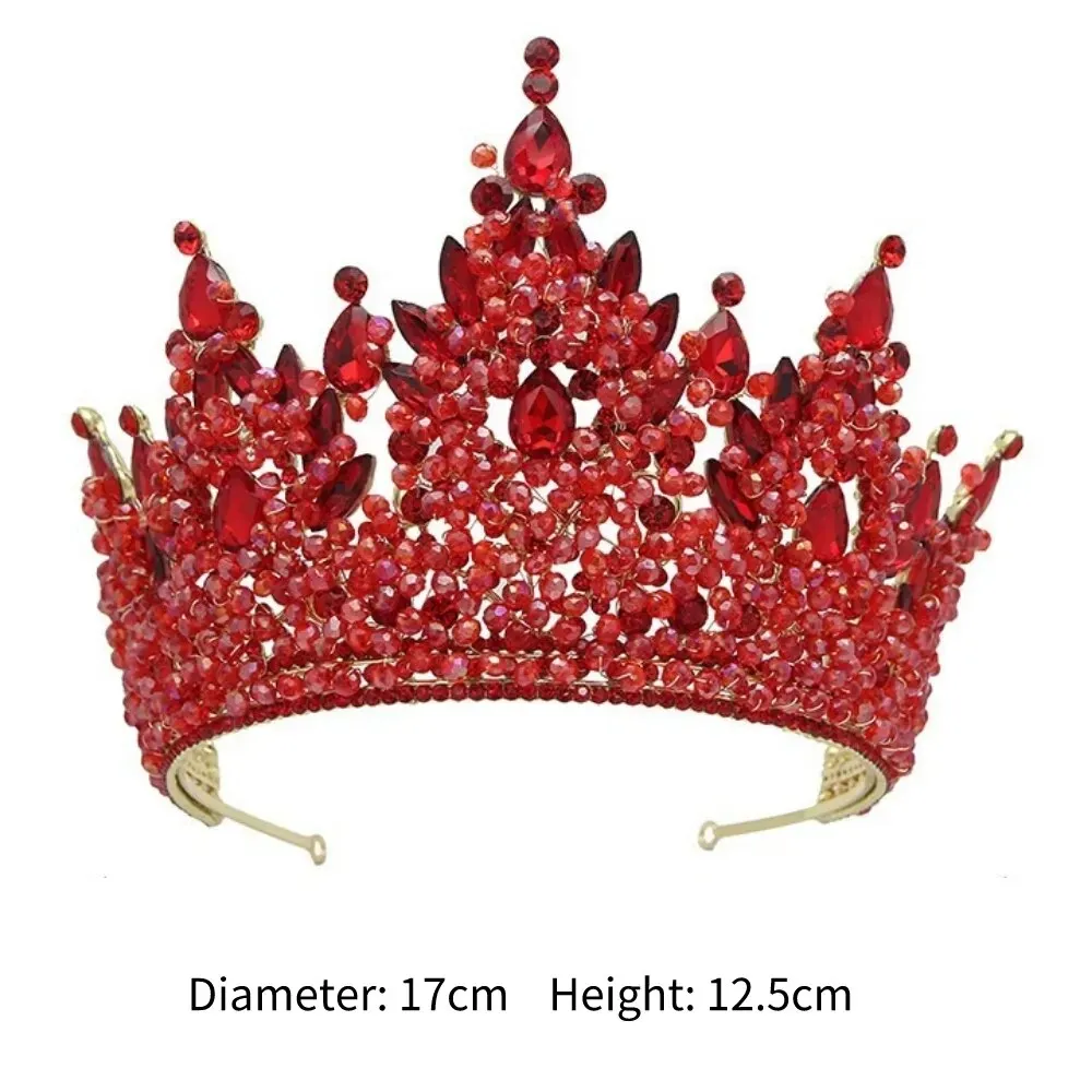 Trendy Crystal Luxury Pageant Crown Hair Accessories