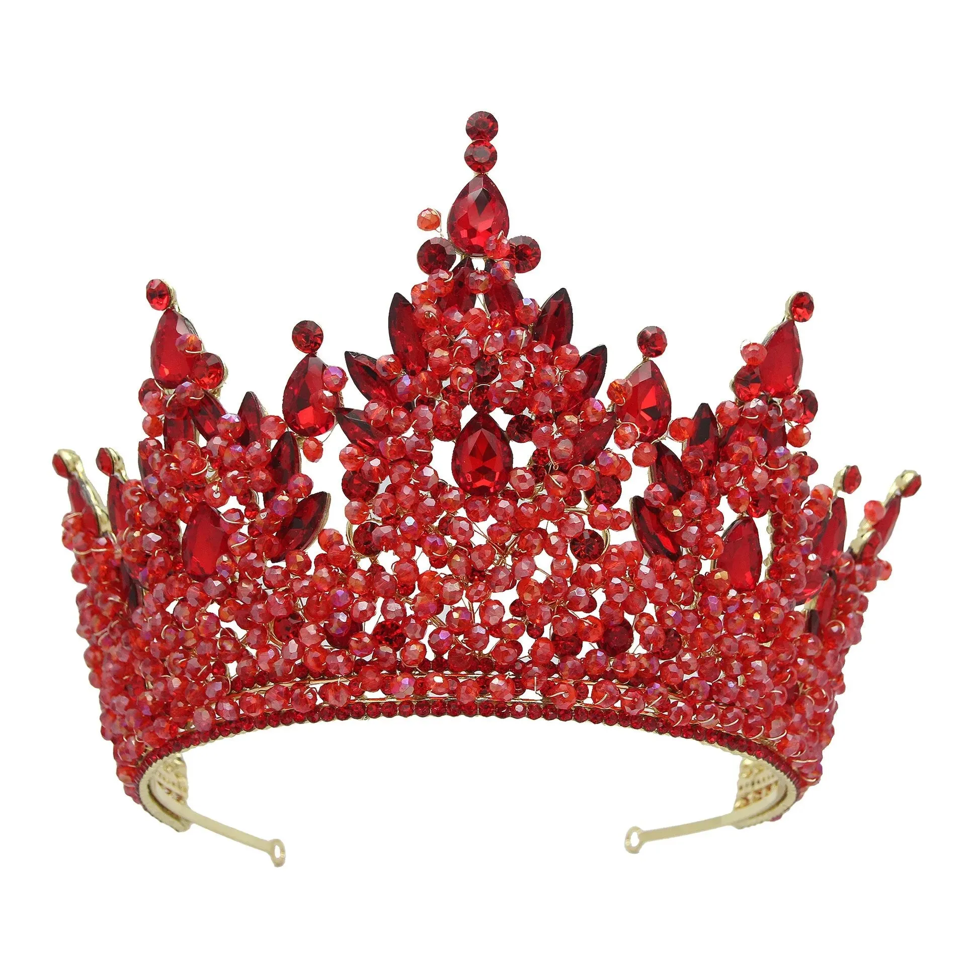 Trendy Crystal Luxury Pageant Crown Hair Accessories